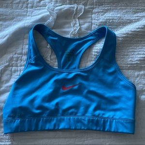 blue nike sports bra